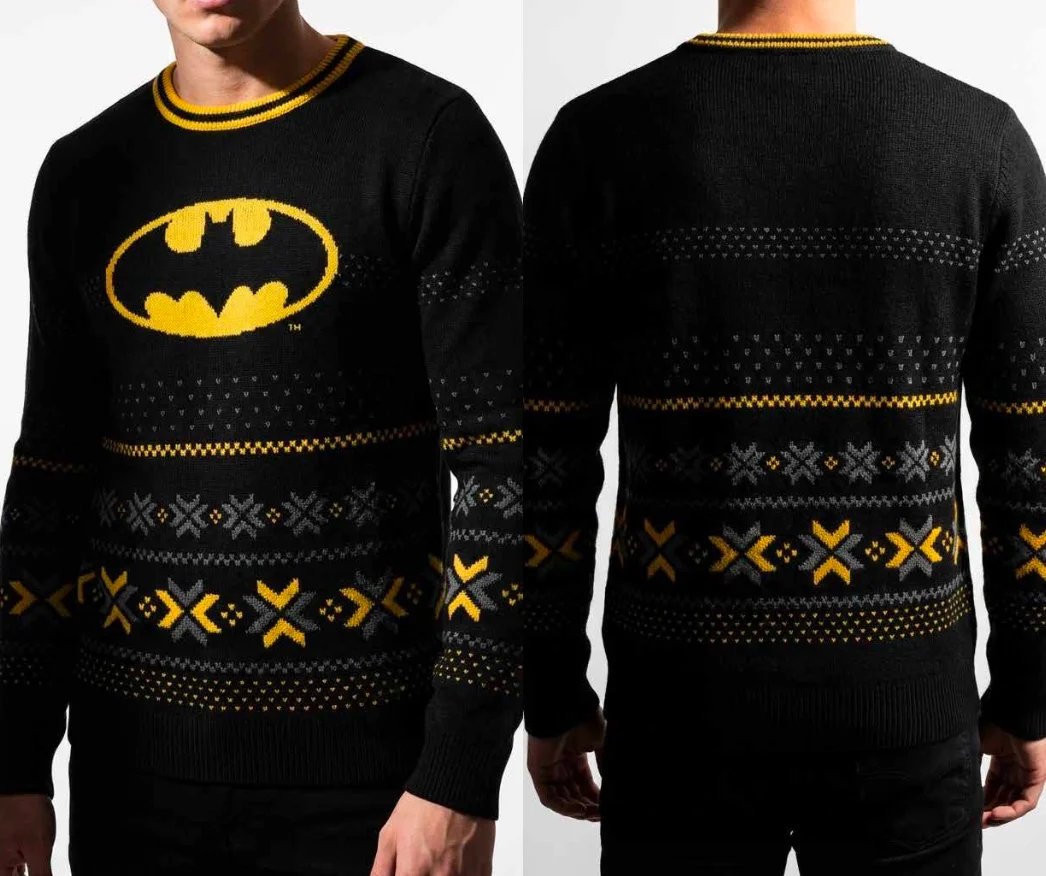 Pull DC Comics Batman de Noël Homme (XXL)