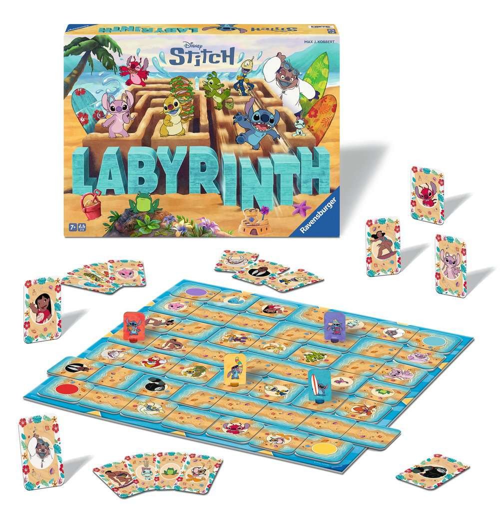 Jeu de société Disney STITCH Plateau Labyrinth - Jeux de cartes & cartes à jouer