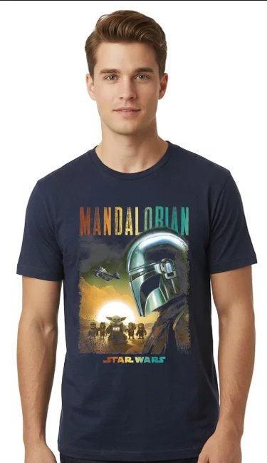 T-shirt Star Wars MANDALORIAN GROGU T Shirt (L)