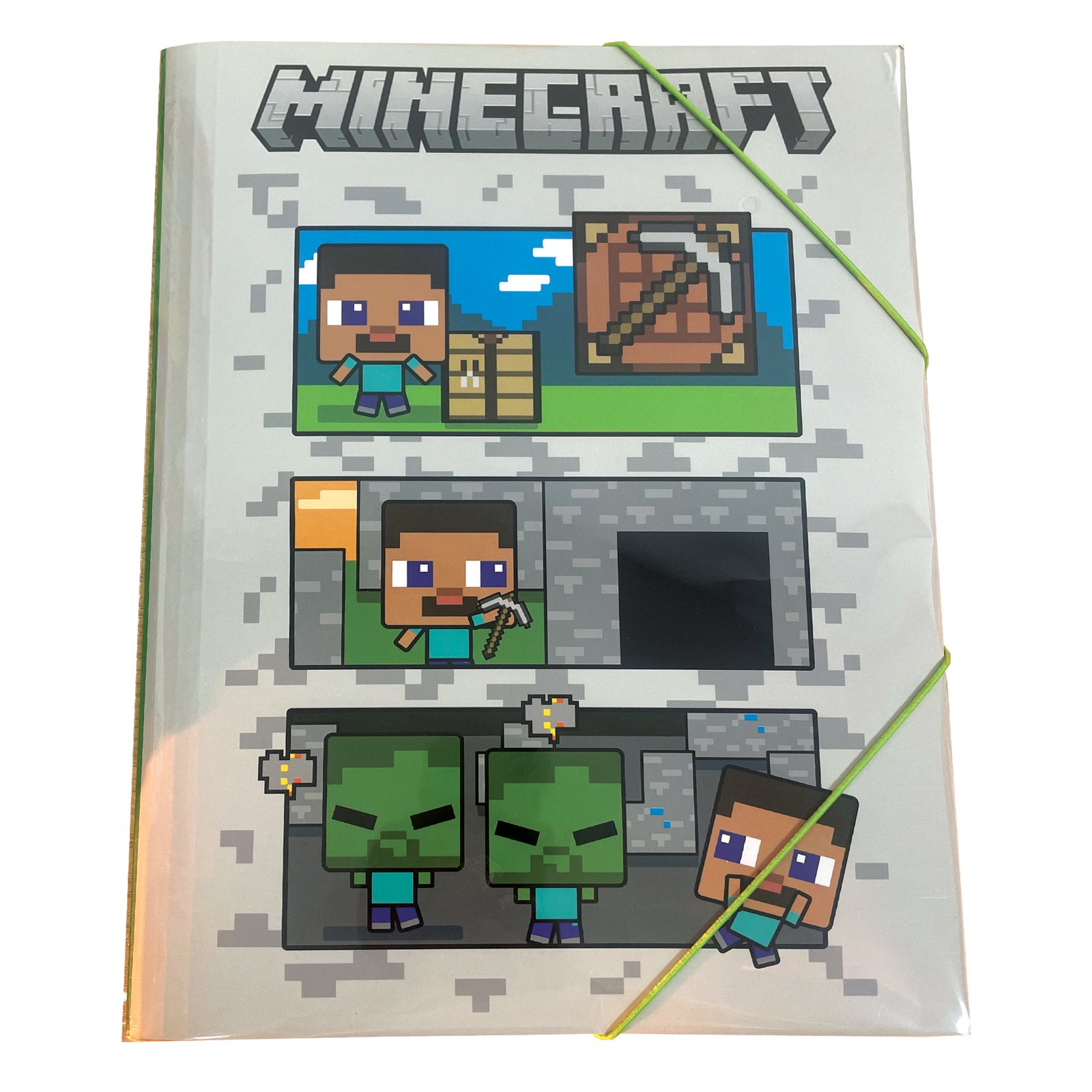 Papeterie Minecraft Pochette Elastique A4