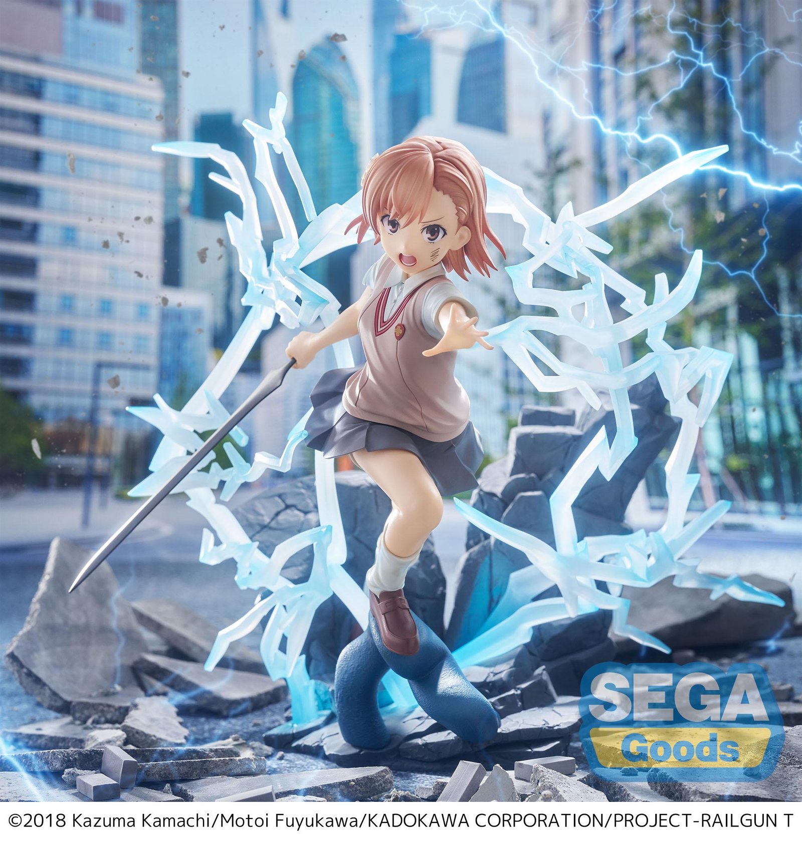 Figurine A CERTAIN SCIENTIFIC RAILGUN T Mikoto Misaka 23cm