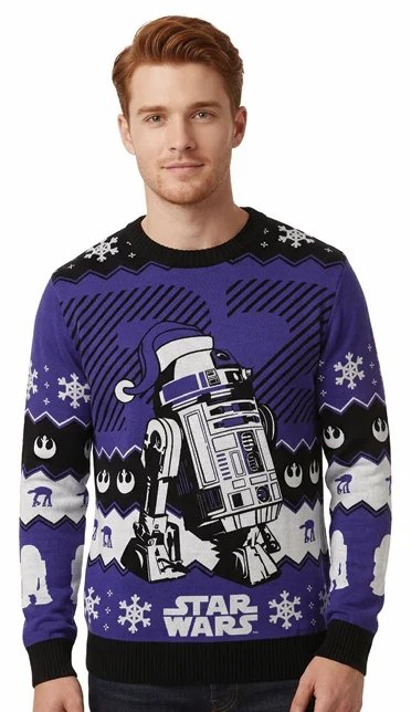 Pull Star Wars R2 D2 de Noël Homme (XL)