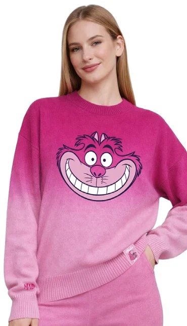 Pull Disney Chat du Cheshire de Noël Femme (L)