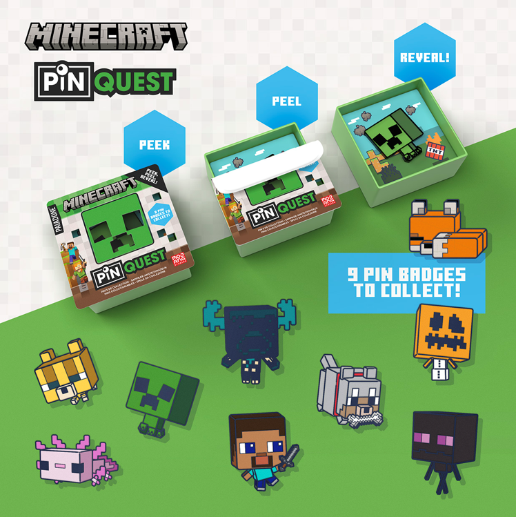 Blind box Minecraft Pin Quest Display (36pcs)