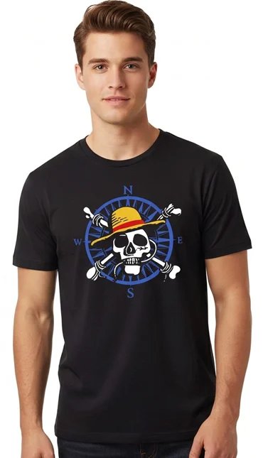 T-shirt One Piece Logo Pirate T Shirt (L)