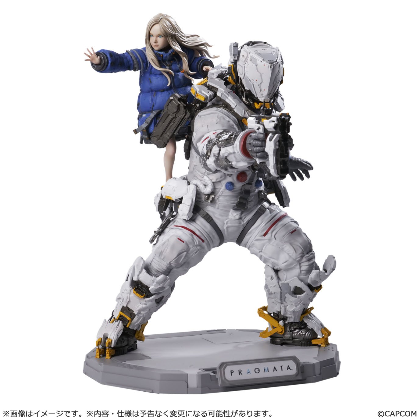 Figurine Capcom PRAGMATA Hugh Diana Statue Builder Creators Model 28cm