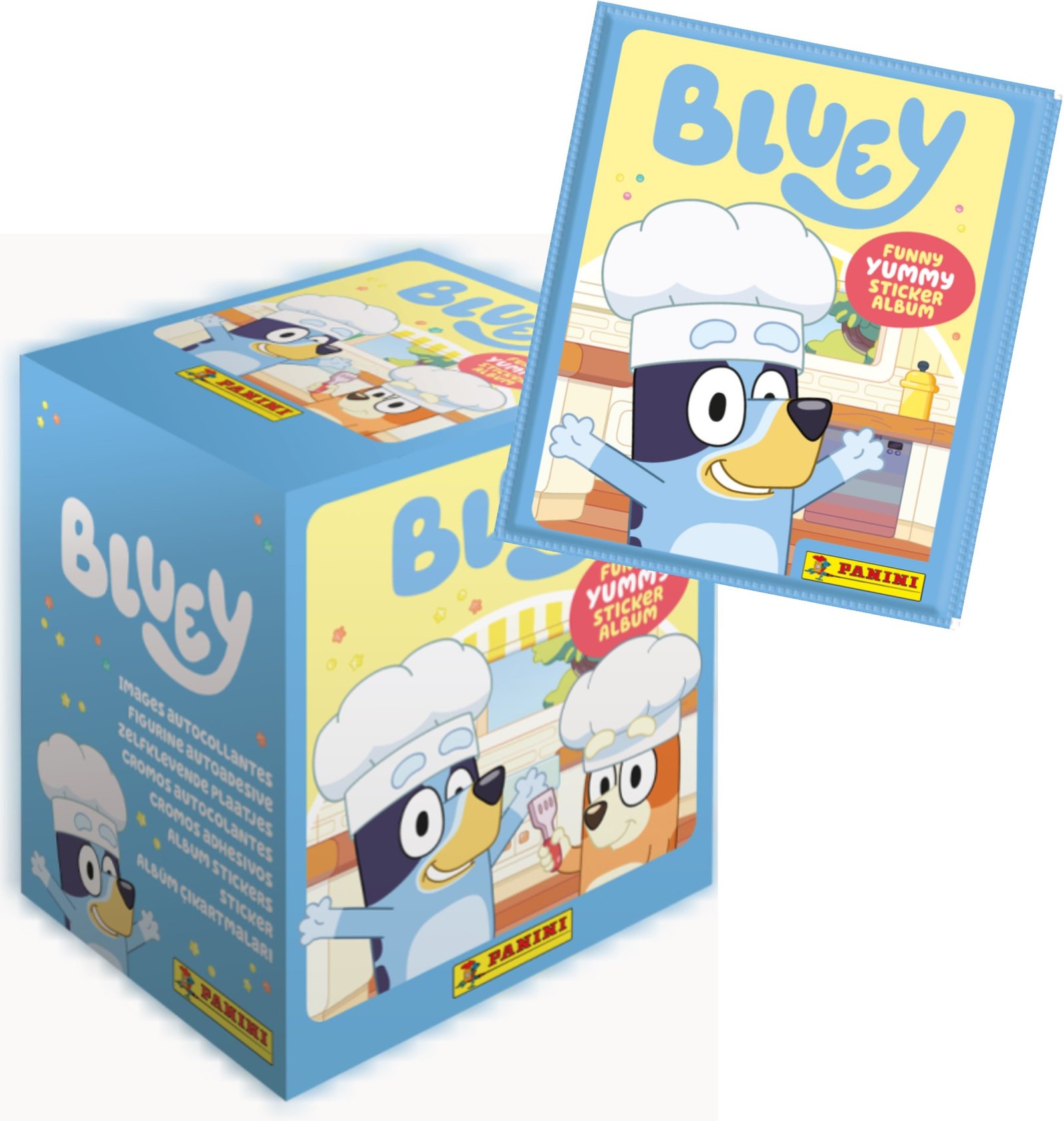 Sticker Cartoons BLUEY Panini Display 36 Pochette 5 Stickers