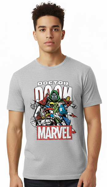 T-shirt Marvel Doom VS Avengers T Shirt (S)