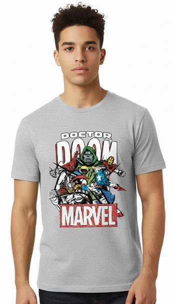 T-shirt Marvel Doom VS Avengers T Shirt (XXL)