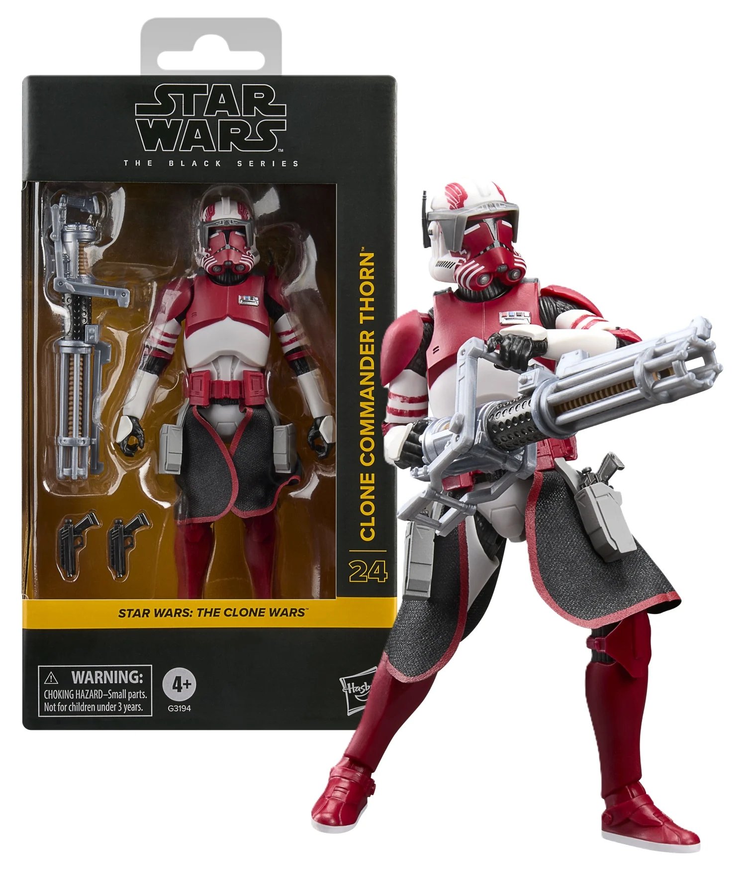 Figurine Star Wars THE CLONE Commandant Thorn Black Series 15cm