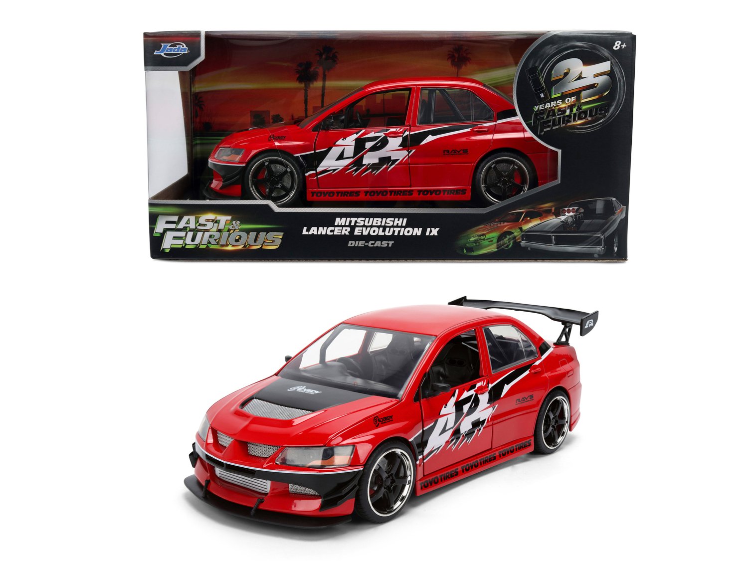 Figurine Fast & Furious 2006 Mitsubishi Lancer 1:24 - Fast & Furious