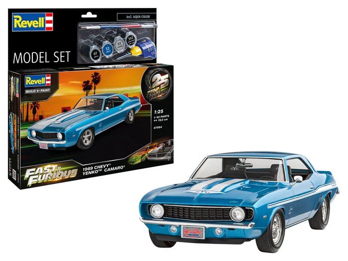 Maquette Fast & Furious 1969 Chevy Camaro Yenko Model Kit 1/25