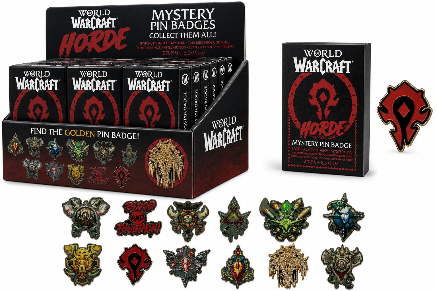 Blind box World of Warcraft Horde de 12 Pin's
