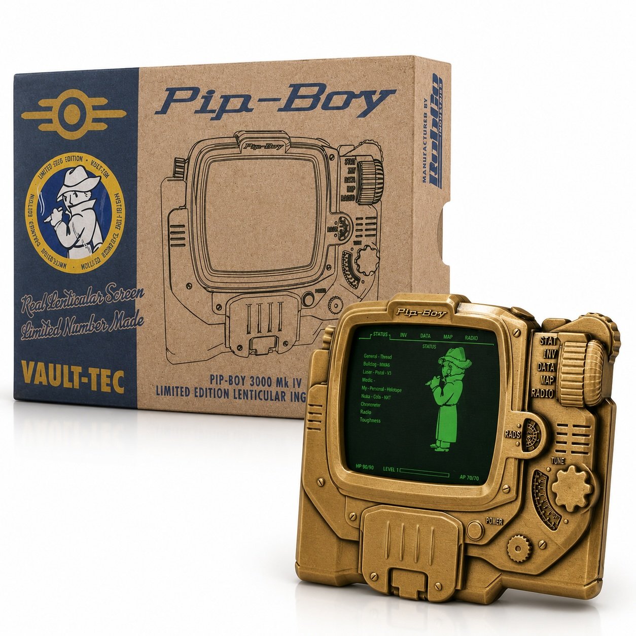 Objet de collection Fallout Pip Boy Lenti. "Mysterious Stranger" Lingot Edition Limitée
