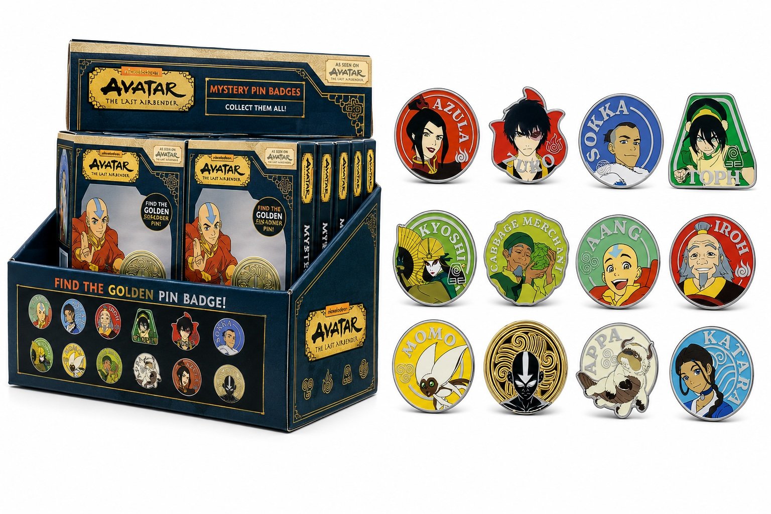 Blind box Avatar LE DERNIER MAITRE DE L'AIR 12 Pin's