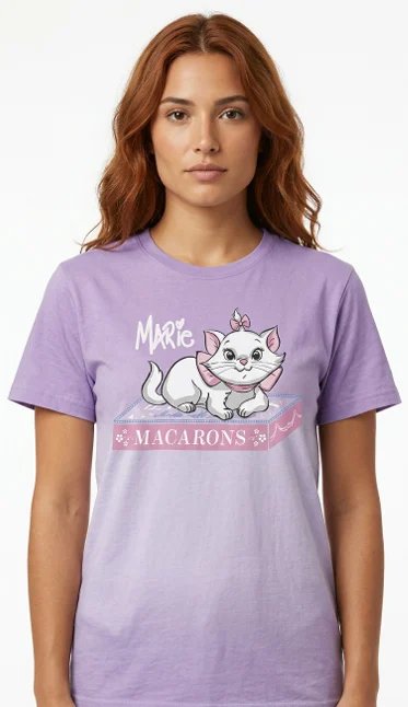 T-shirt Disney LES ARISTOCHATS Marie Macarons T Shirt Femme (XL)