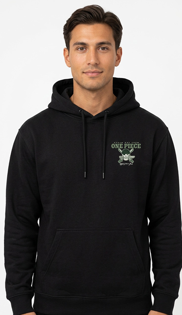 Pull One Piece Zoro Swords Pose Hoodie Homme (XXL)