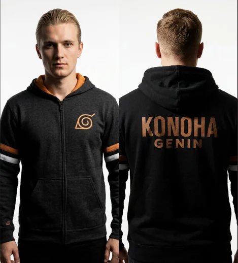 Pull Naruto Konoha Genin Sweat à capuche (XXL)