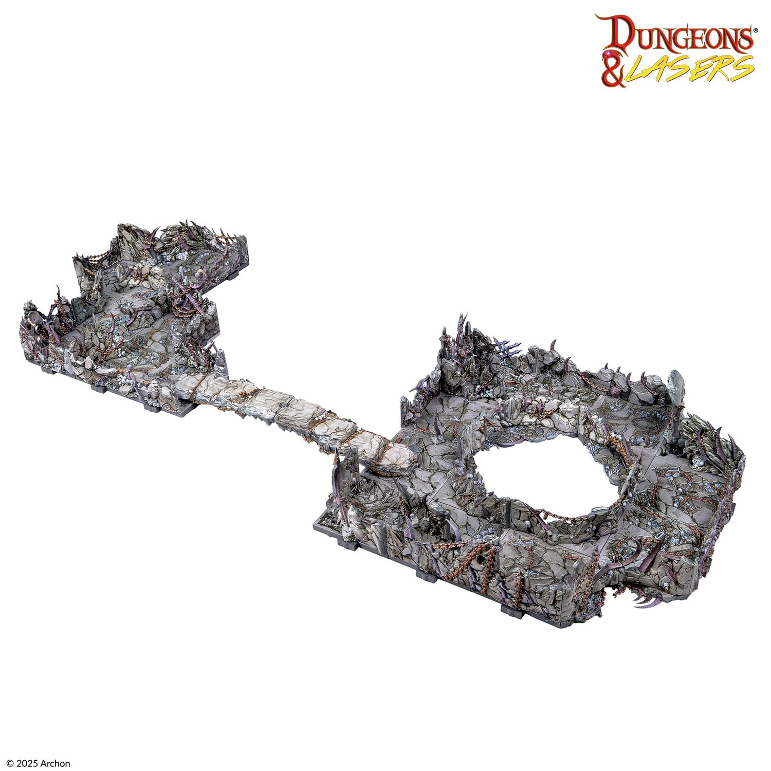 Dungeons & Lasers -Pre-Painted Terrain: Demonic Caves - Dungeons & Lasers