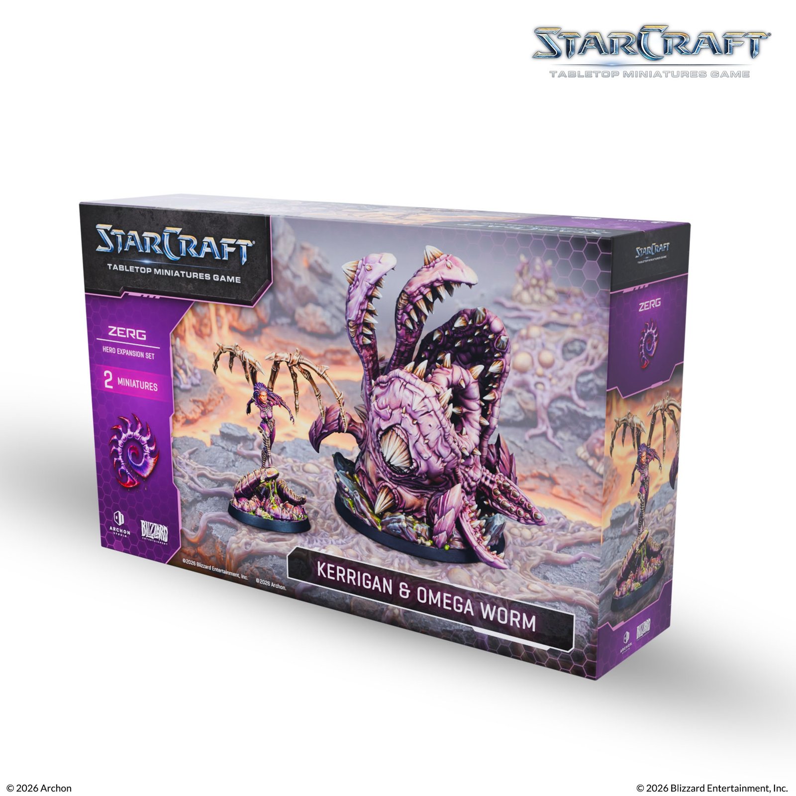Archon Studio - Starcraft TMG: Zerg Expansion Set: Kerrigan & Omega Worm - Starcraft