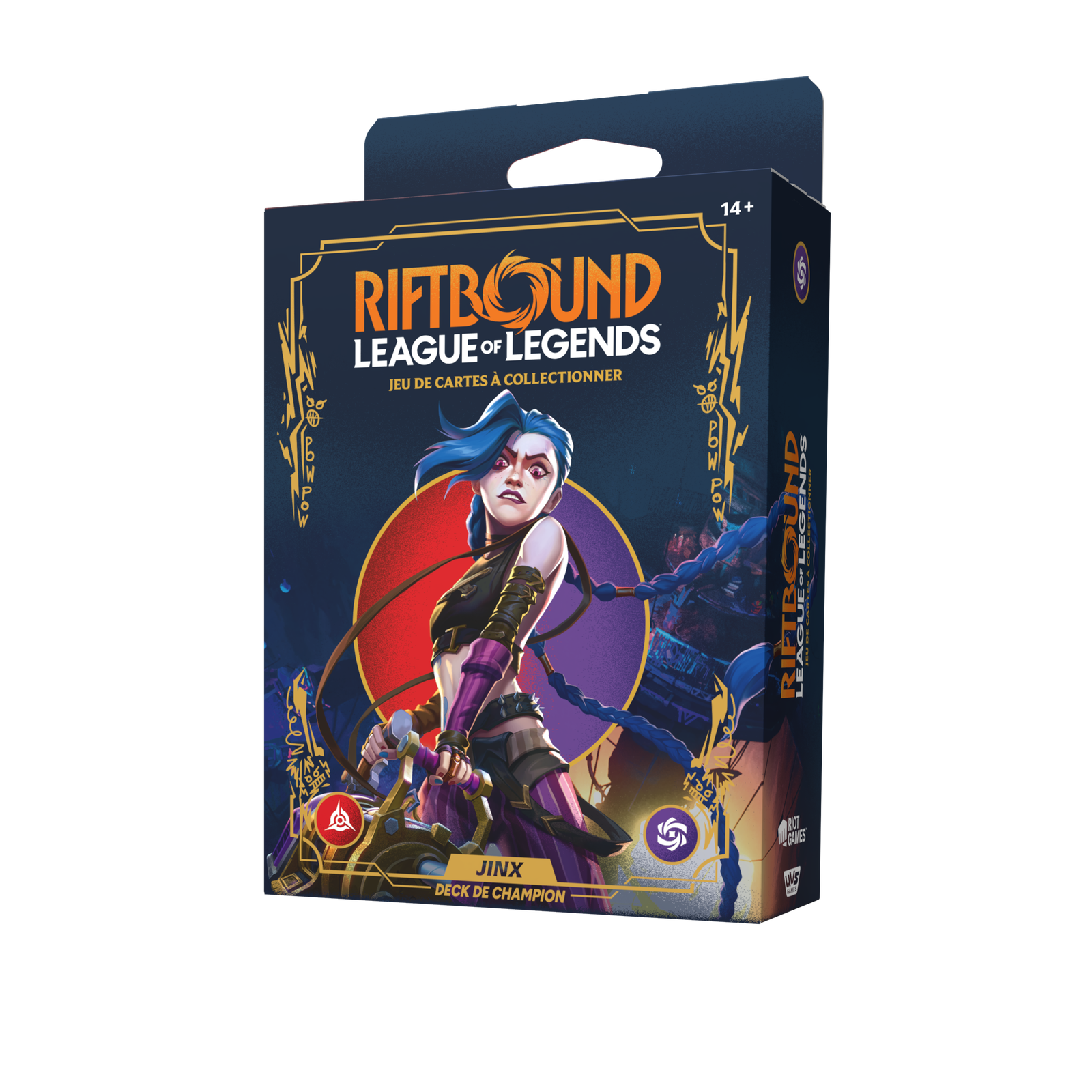 Riftbound: League of Legends TCG - Display de Decks de Champion Origines : Jinx (4 Decks) - FR - Riftbound: League of Legends TCG