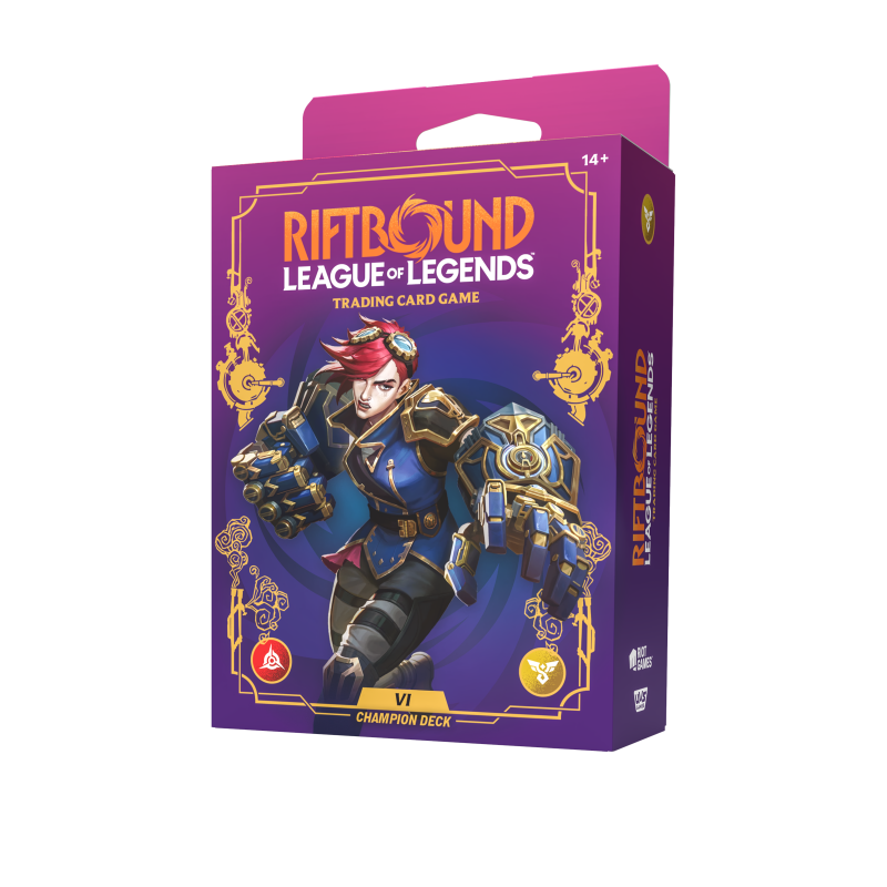 Riftbound: League of Legends TCG - Display de Decks de Champion Déchainement : Vi (4 Decks) - FR - Riftbound: League of Legends TCG