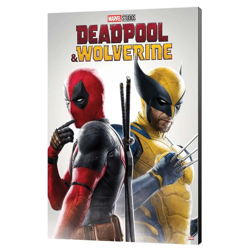 Figurine Marvel deadpool wolverine best friends wood panel - Décoration