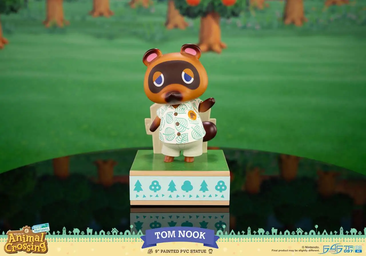 Statue animal crossing new horizons tom nook pvc - Animal Crossing