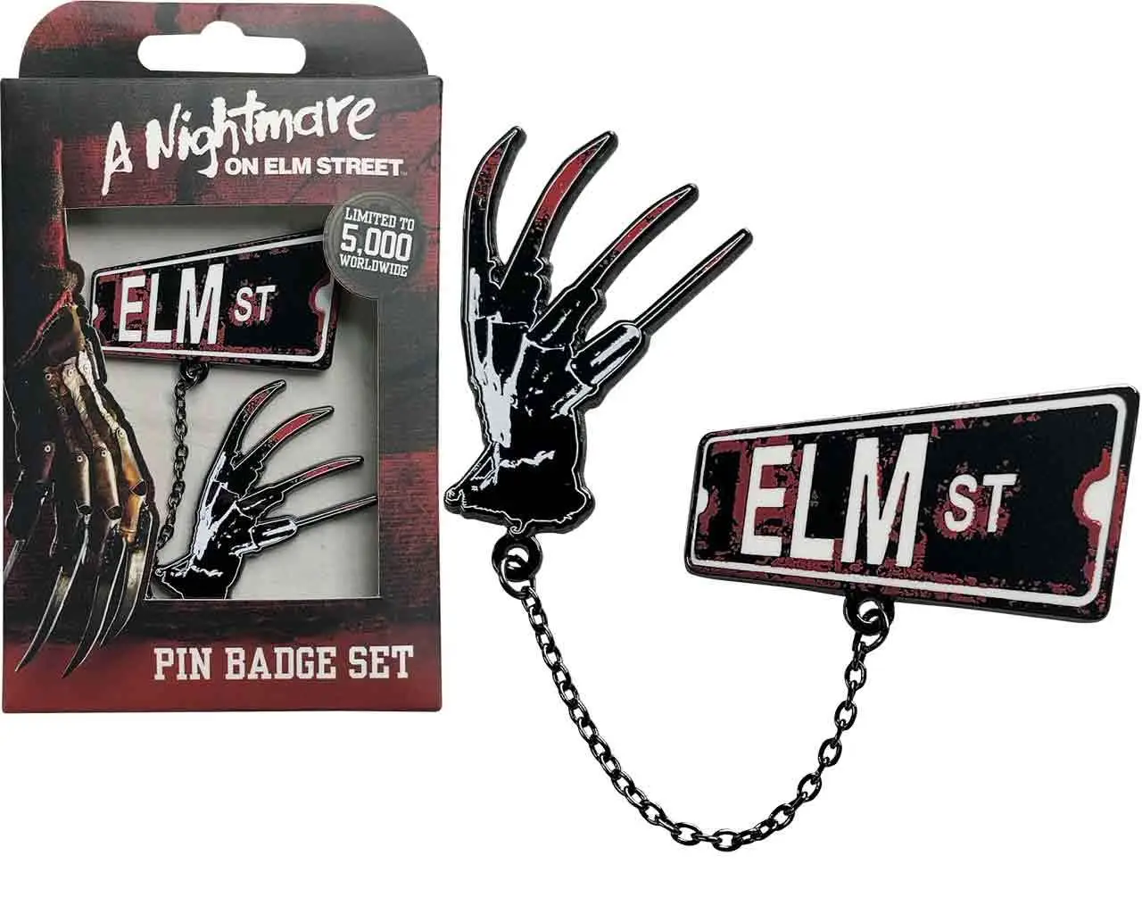 Figurine nightmare on elm street pin badge set - Nightmare On Elm Street