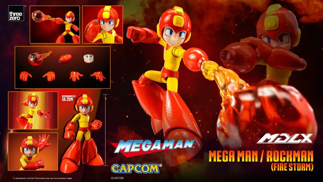Figurine Mega Man fire storm mdlx af - Mega Man