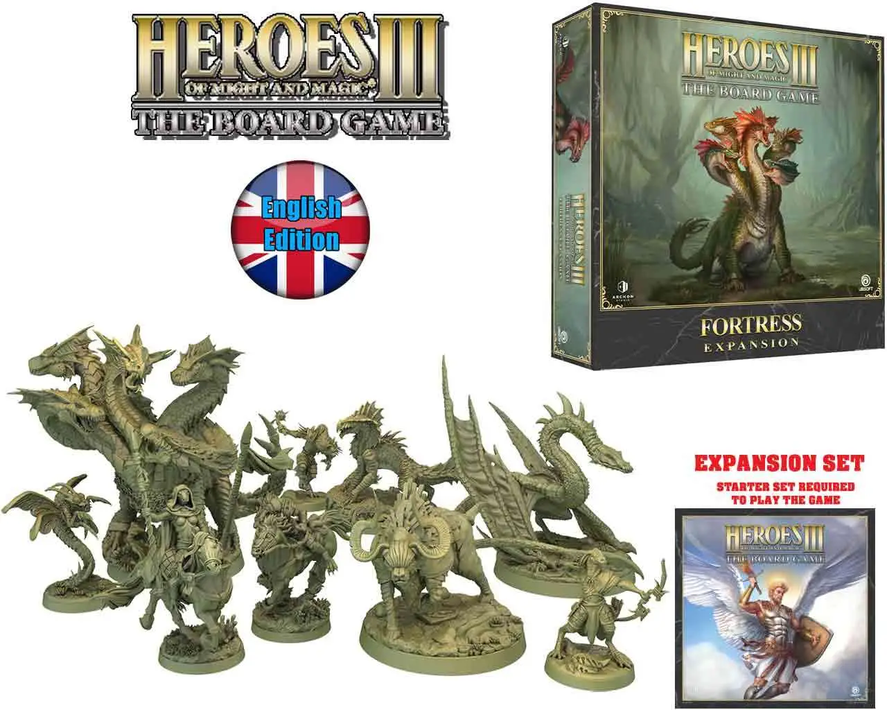 Figurine heroes of might and magic iii: the board game fortress expansion set english version - Magic