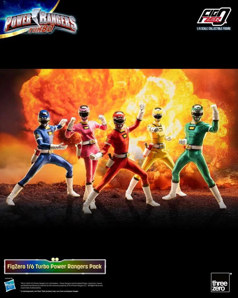 Figurine power rangers turbo 1/6 5 pack - Mini-figurines