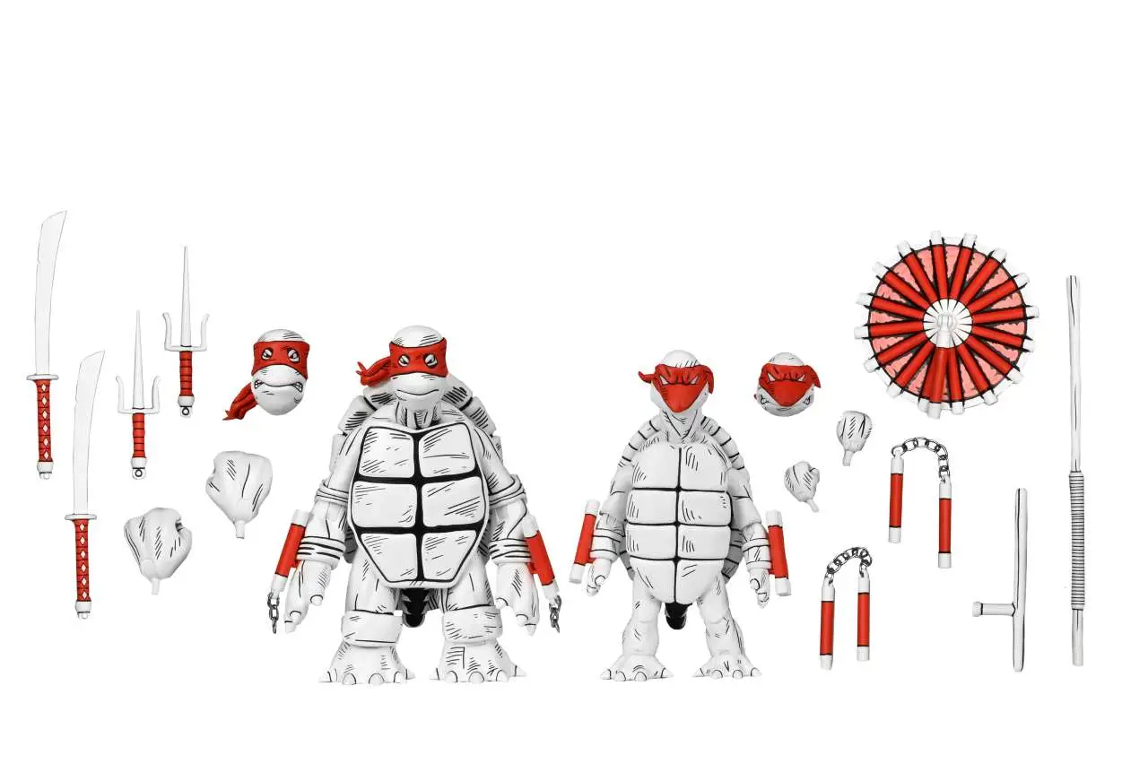 Teenage Mutant Ninja Turtles Mirage B&w First 2pack Action Figures