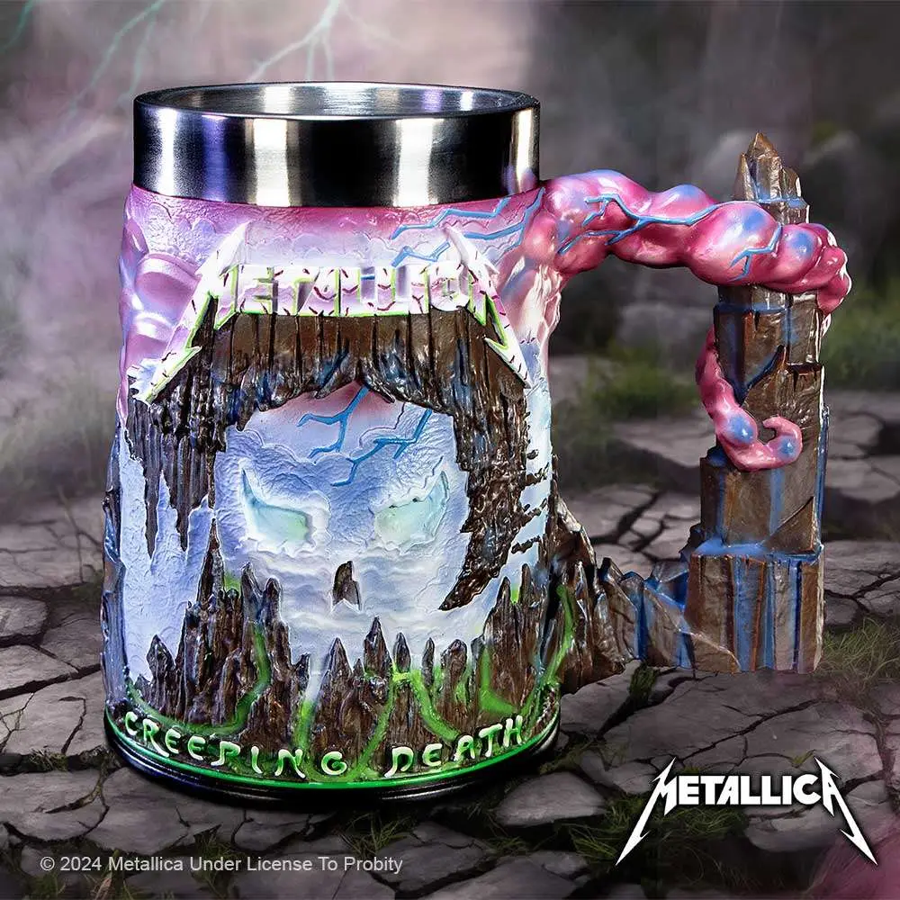 Figurine metallica creeping death artwork inspired tankard - Metallica