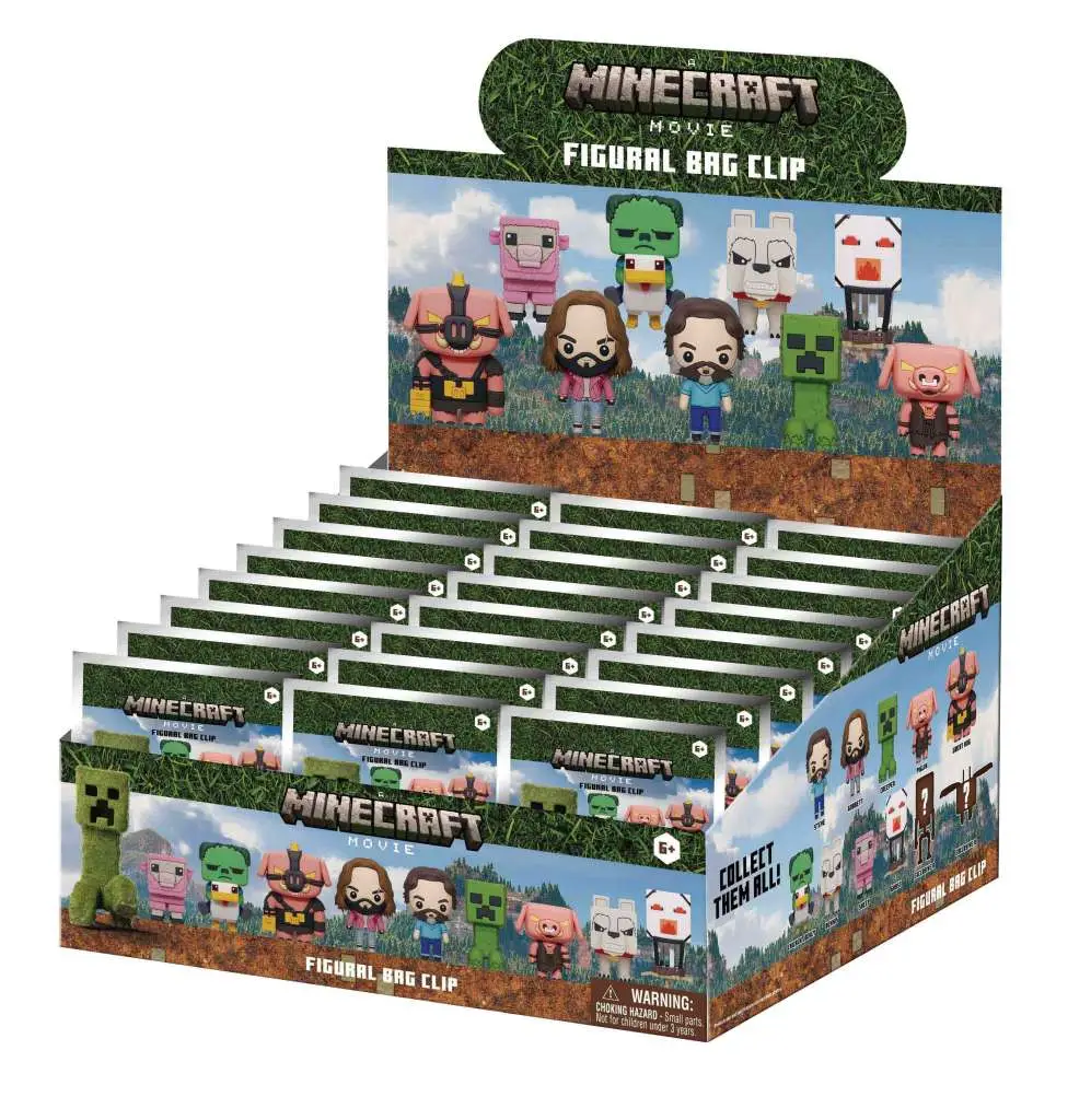 Figurine minecraft movie s.1 3d bag clip blind box display (24) - Minecraft