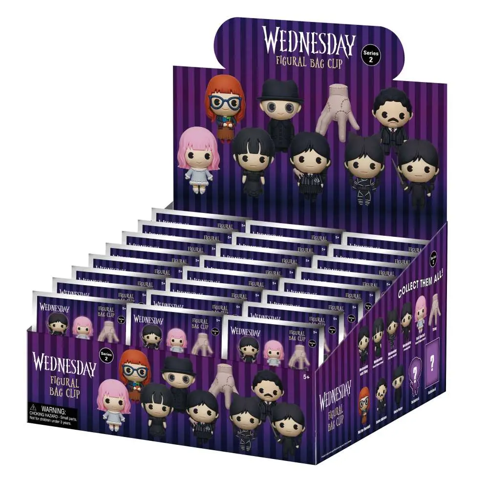 Figurine Mercredi wednesday s2 bag clip blind box display (24) - Wednesday