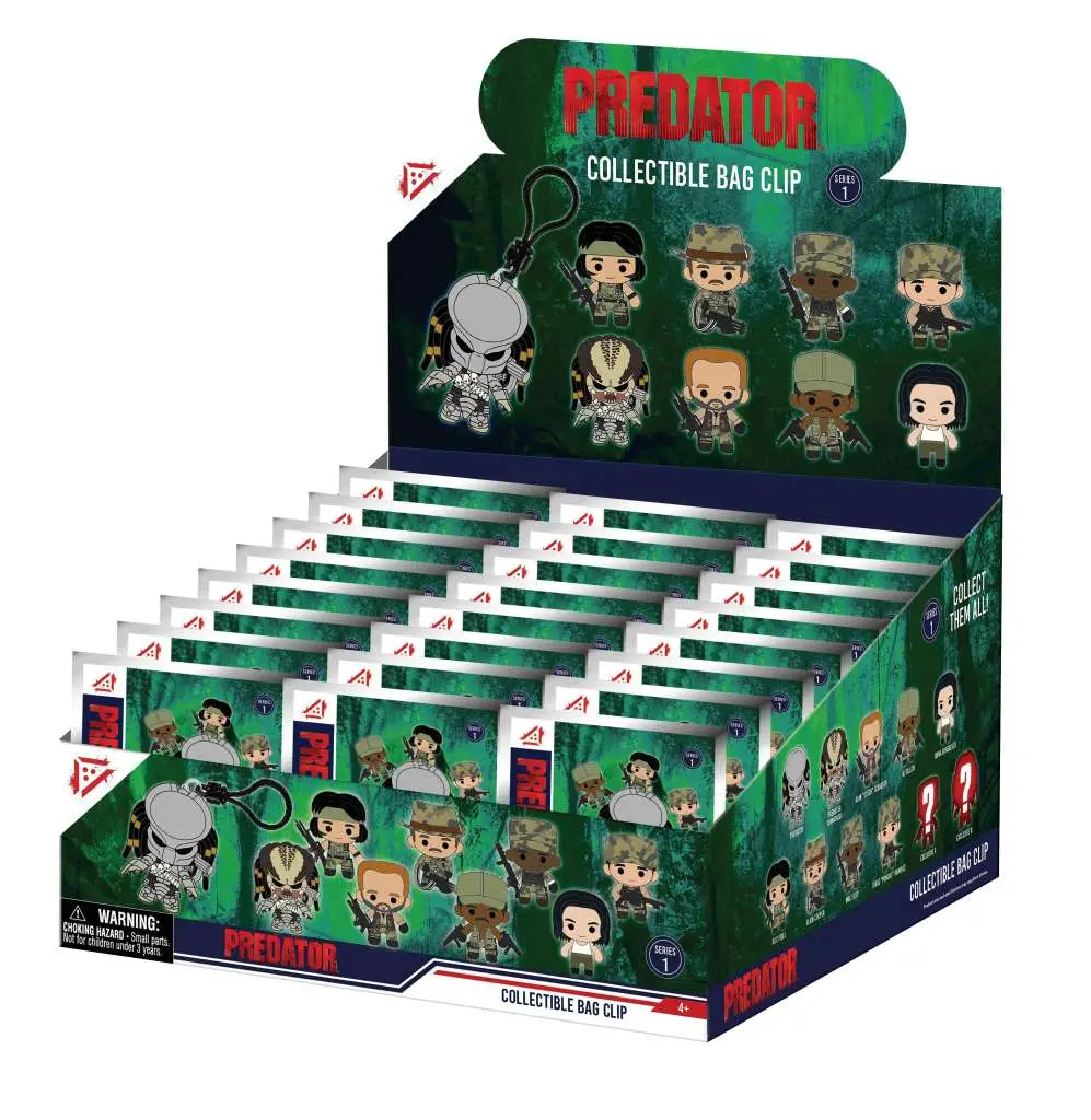 Figurine predator 3d s1 bag clip blind box display (24) - Predator