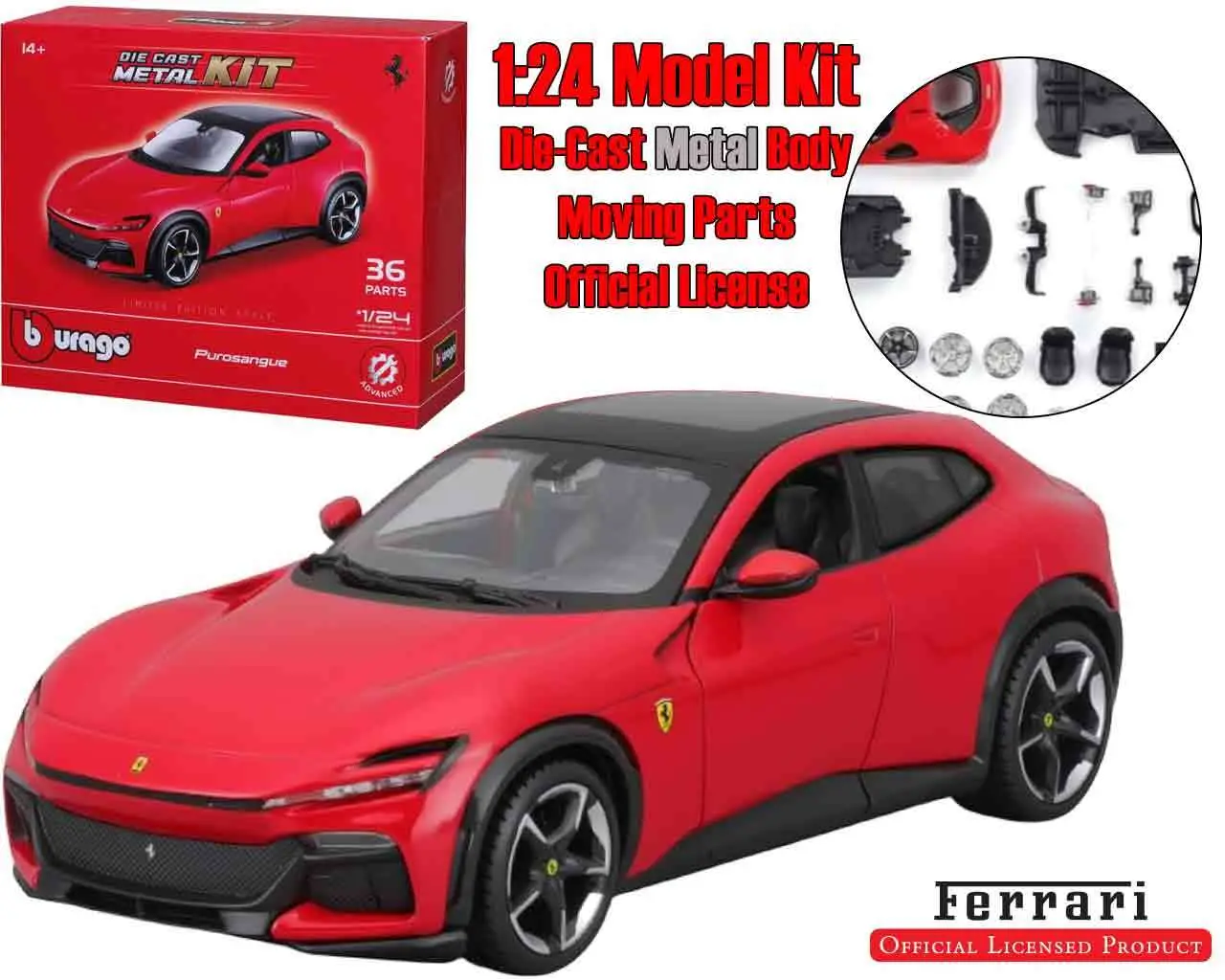 Maquette ferrari purosangue model kit 1:24 - Ferrari