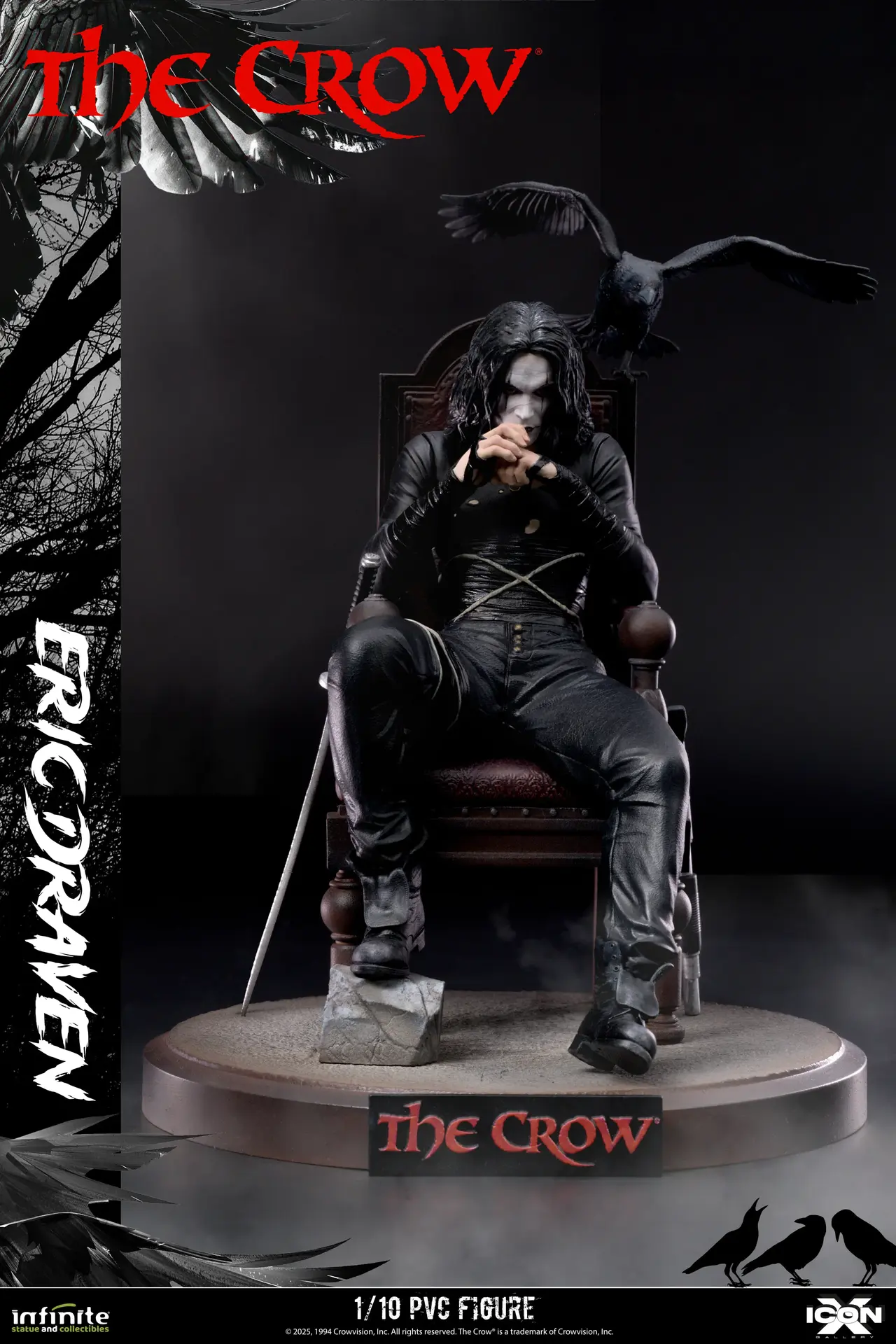 Figurine the crow eric draven icon x 1/10 pvc - The Crow
