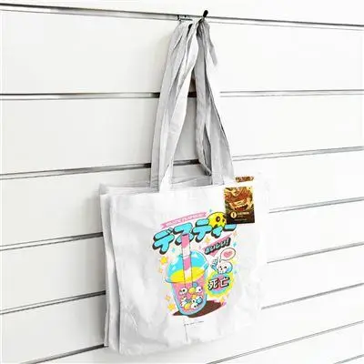 Figurine ilustrata death bubble tea tote bag - Papeterie