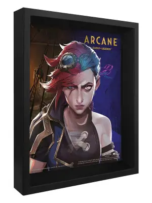 Figurine arcane jinx vi 3d lenticular print - Arcane