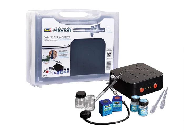 Figurine revell basic set airbrush compressor - Voitures miniatures & modélisme