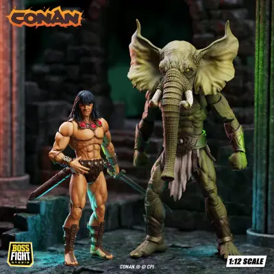 Figurine conan the tower of elephant deluxe 2 pack set - Conan
