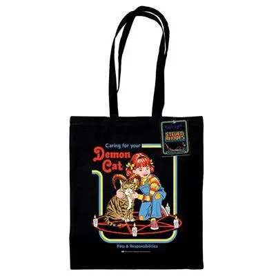 Figurine steven rhodes demon cat black tote bag - Steven Rhodes