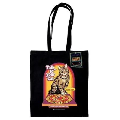 Figurine steven rhodes talk to your cat tote bag - Steven Rhodes
