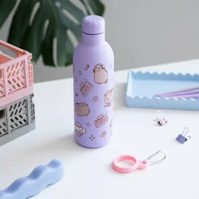 Figurine pusheen moments termic metal bottle - Pusheen