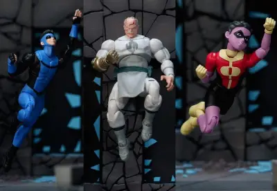 Figurine invincible with kid omni man conquest limited action set(3) - Invincible