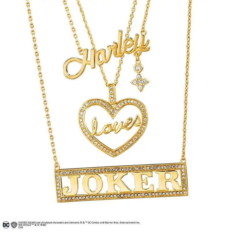 Figurine suicide squad harley loves necklace set - Suicide Squad