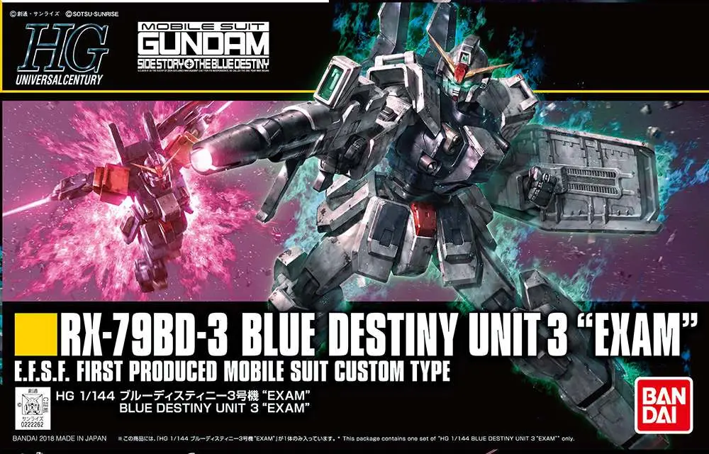 Maquette hg blue destiny unit3 exam 1/144 - Destiny
