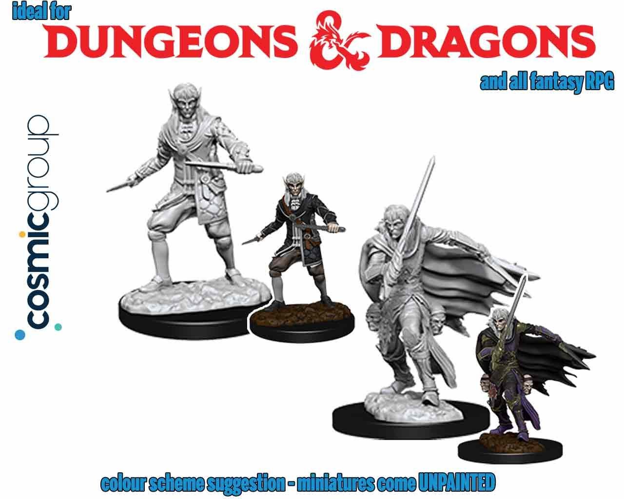 Figurine pathfinder deep cut unpainted miniatures elf male rogue - Pathfinder